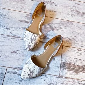 Dolce Vita d’Orsay snakeskin flats